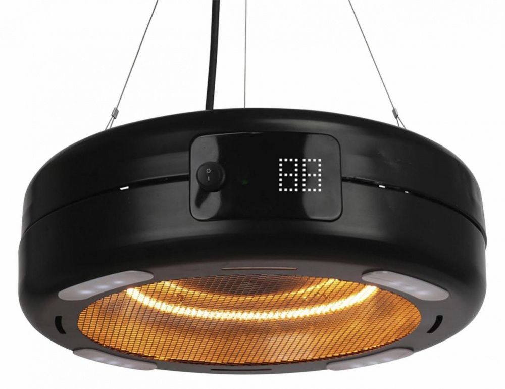 Millarco terrassevarmer rund sort 1500 W 