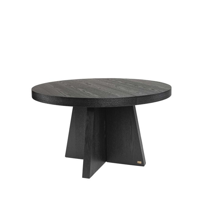 Hovedbilde Artwood TRENT Spisebord Eik sort med ileggsplater