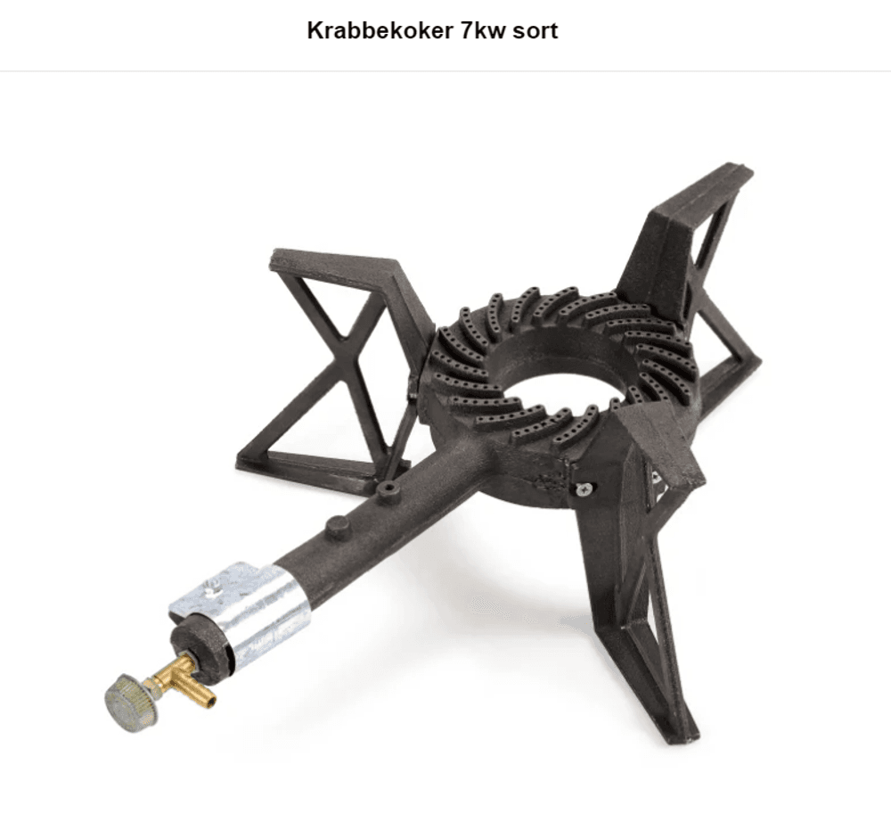 Krabbekoker 7 kw Sort