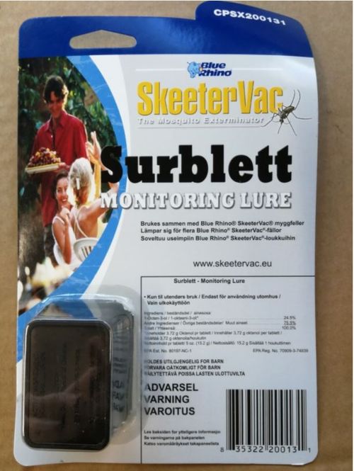 Hovedbilde Skeetervac myggfelletablett surblett original oktanol