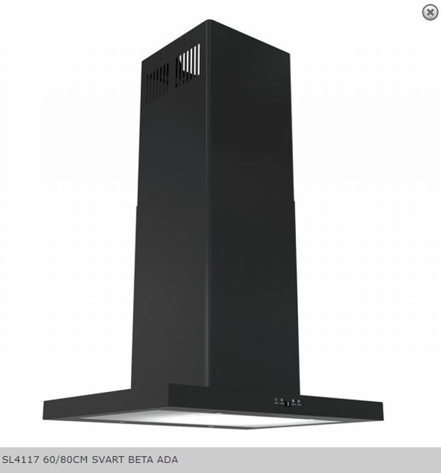 Hovedbilde Silverline Ventilator Fritthengende svart BETA ADA SL ...