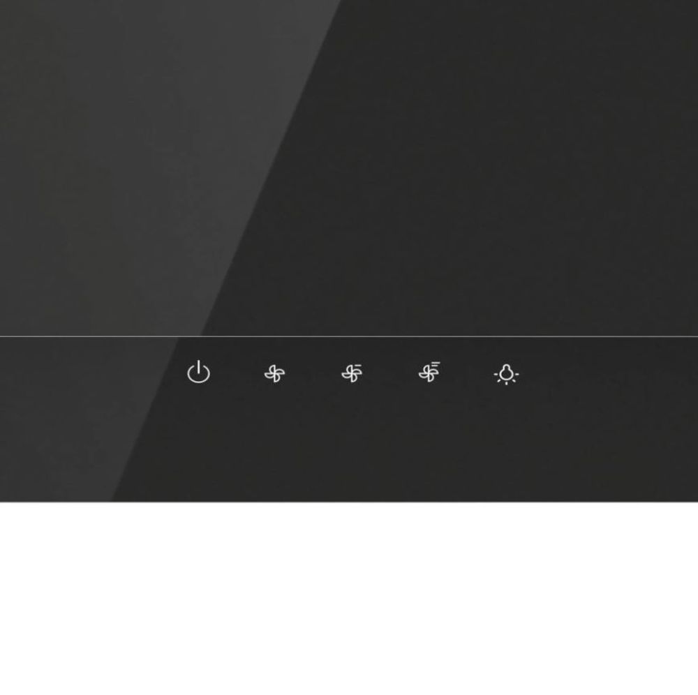 Gorenje vegghengt ventilator 90 cm svart W9TB 