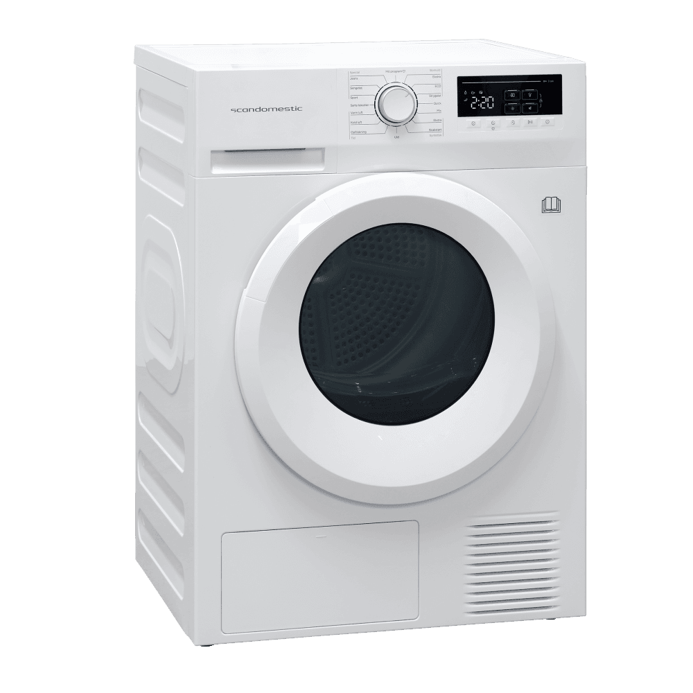 Scandomestic tørketrommel hvit 8kg 60 cm TDH28WE