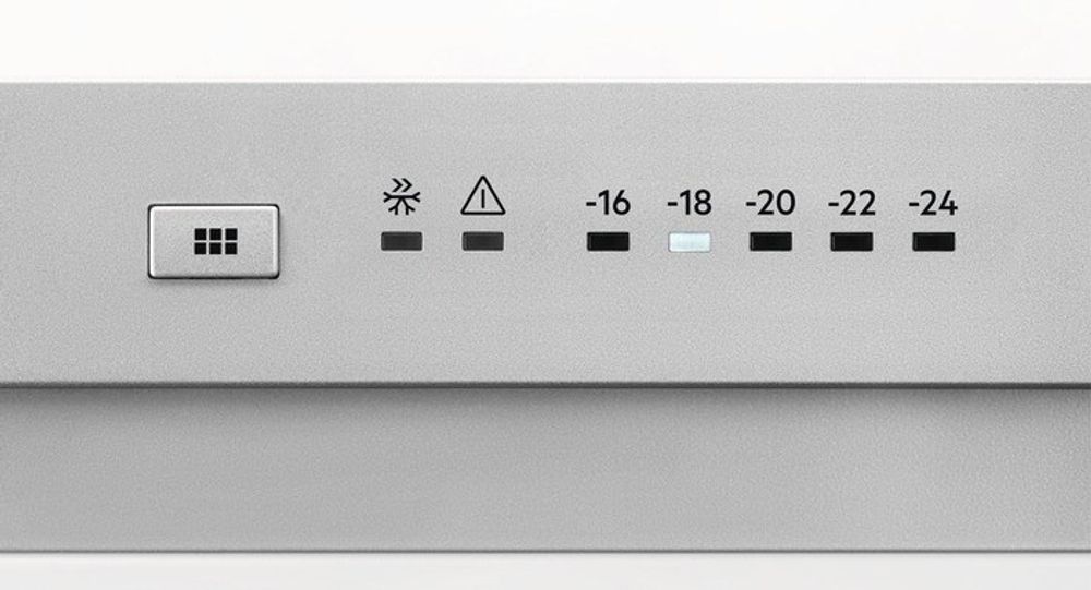 Aeg fryseskap i stål 186 cm AGE728E6NX venstrehengslet