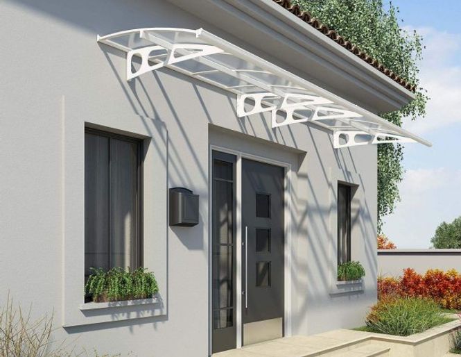Hovedbilde Canopia by Palram overbygg inngangsparti Bordeaux 139 x 447 ...