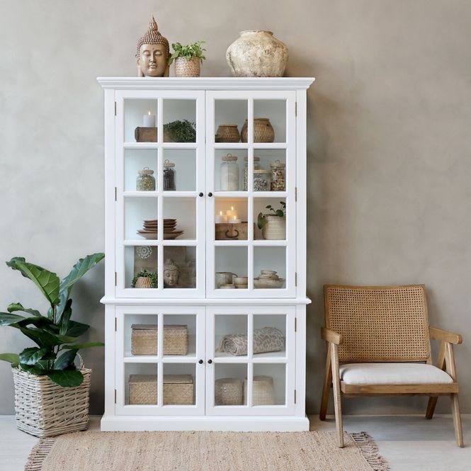 Hovedbilde Chic Antique vitrineskap Marseille 4 hyller 40020201