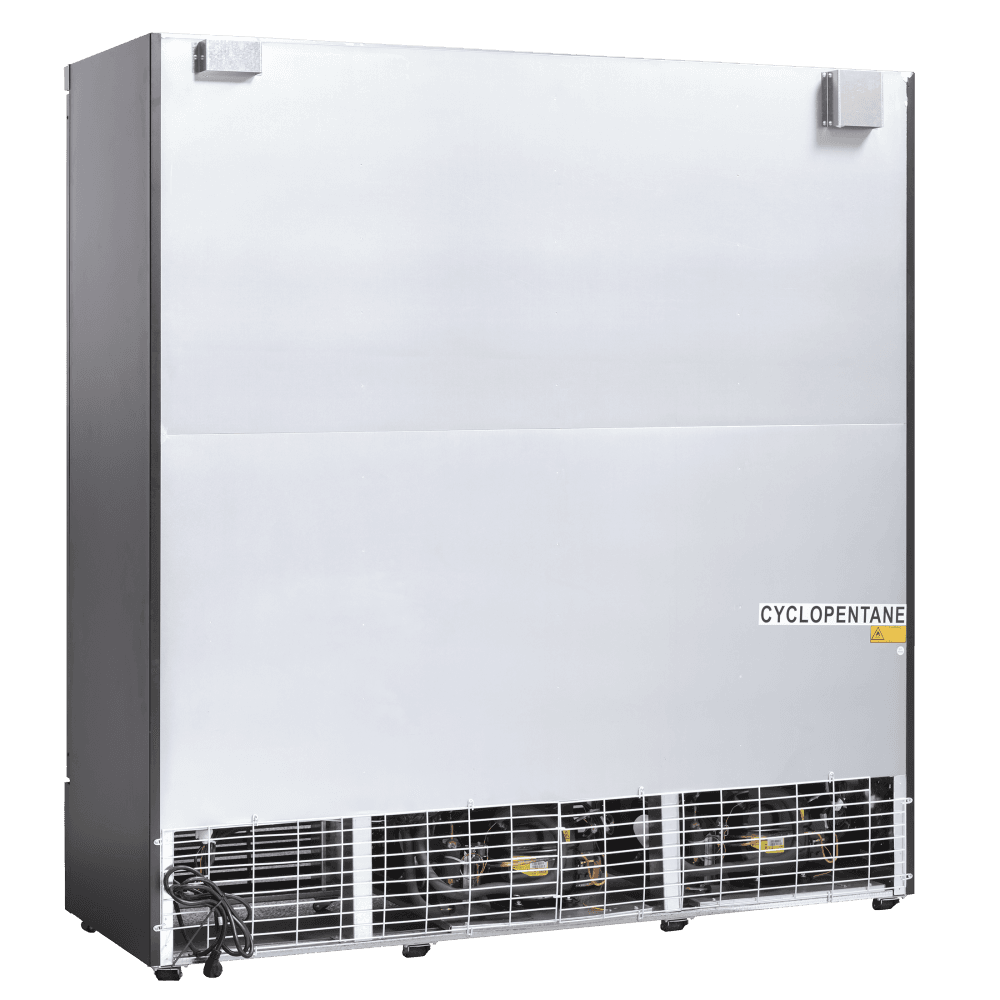 Scandomestic display kjøleskap 3 dører 188 cm bred sort DC1664BB