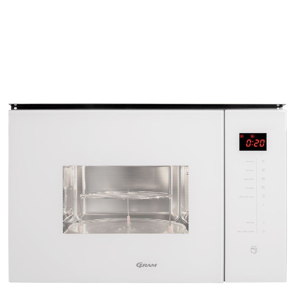 Gram integrert mikrobølgeovn i EasyOff hvit IM 20614-90 W 