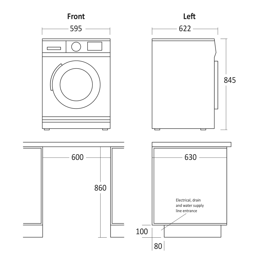 Scandomestic tørketrommel 8kg TDH8WA2