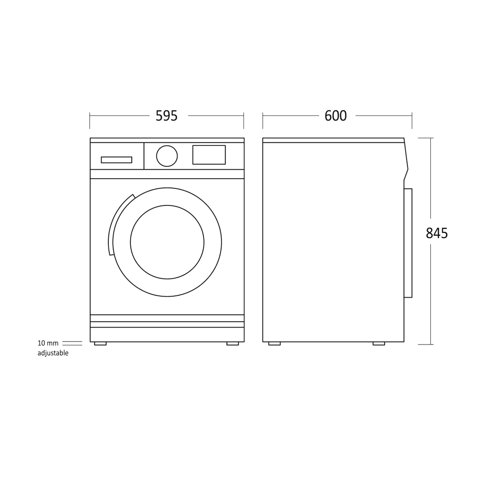 Scandomestic tørketrommel hvit 8kg 60 cm TDH28WE
