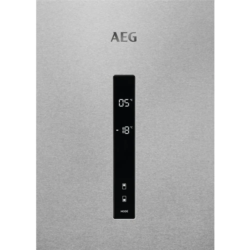 Aeg kombiskap stål med anti-fingerprint 186 cm RCB732D5MX