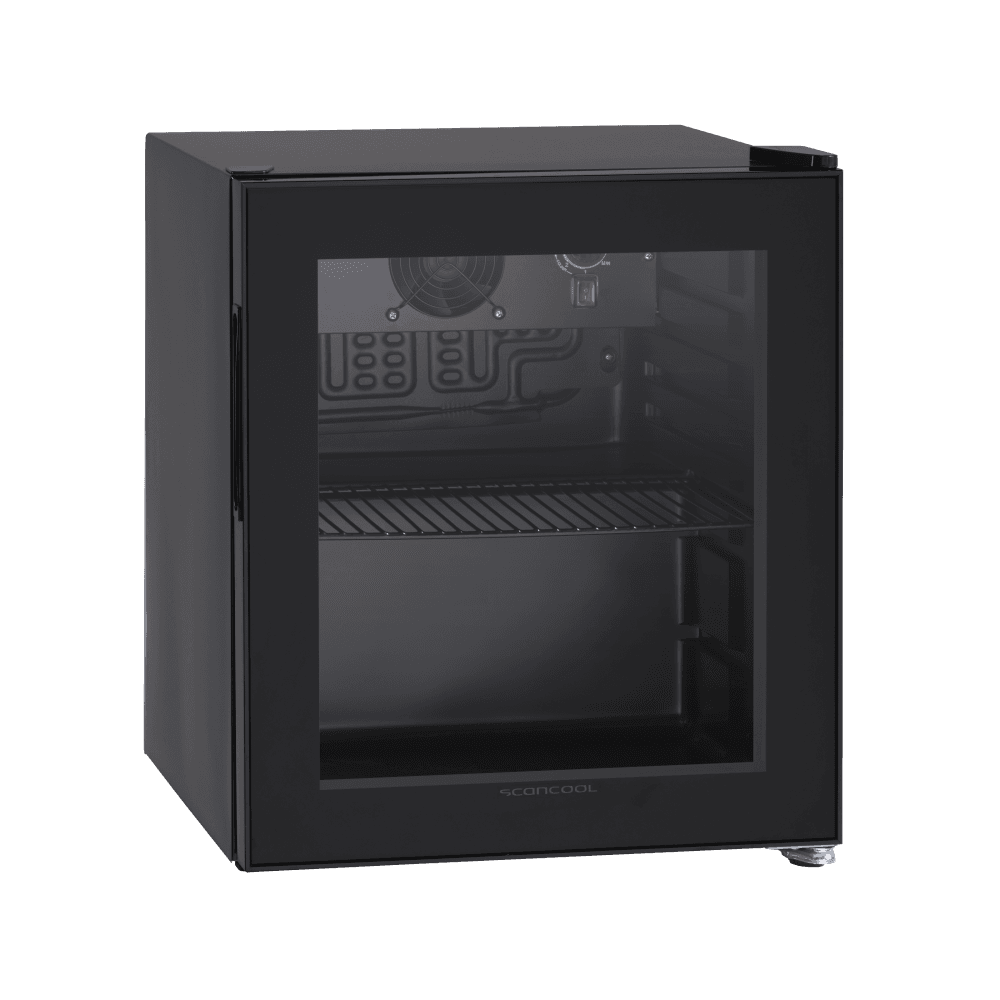 Scandomestic displaykjøleskap sort 43 cm DC48BB